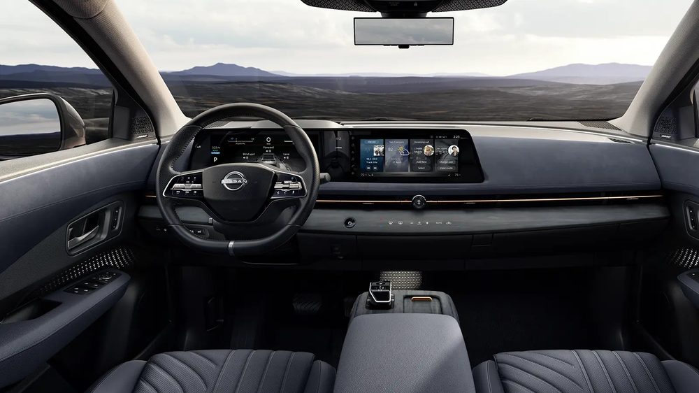 Elegant interiør i Nissan Ariya