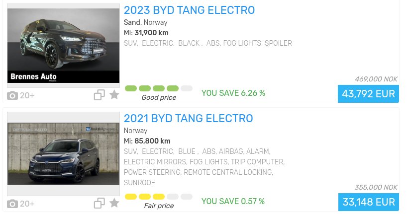 Brukt BYD Tang