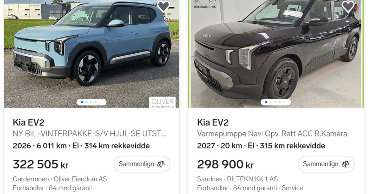Brukt Kia EV2 til salgs