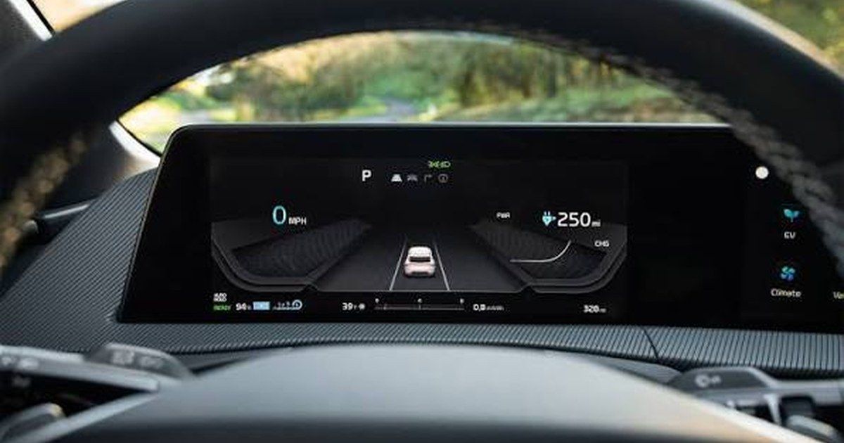 Digitalt instrumentpanel i Kia EV2